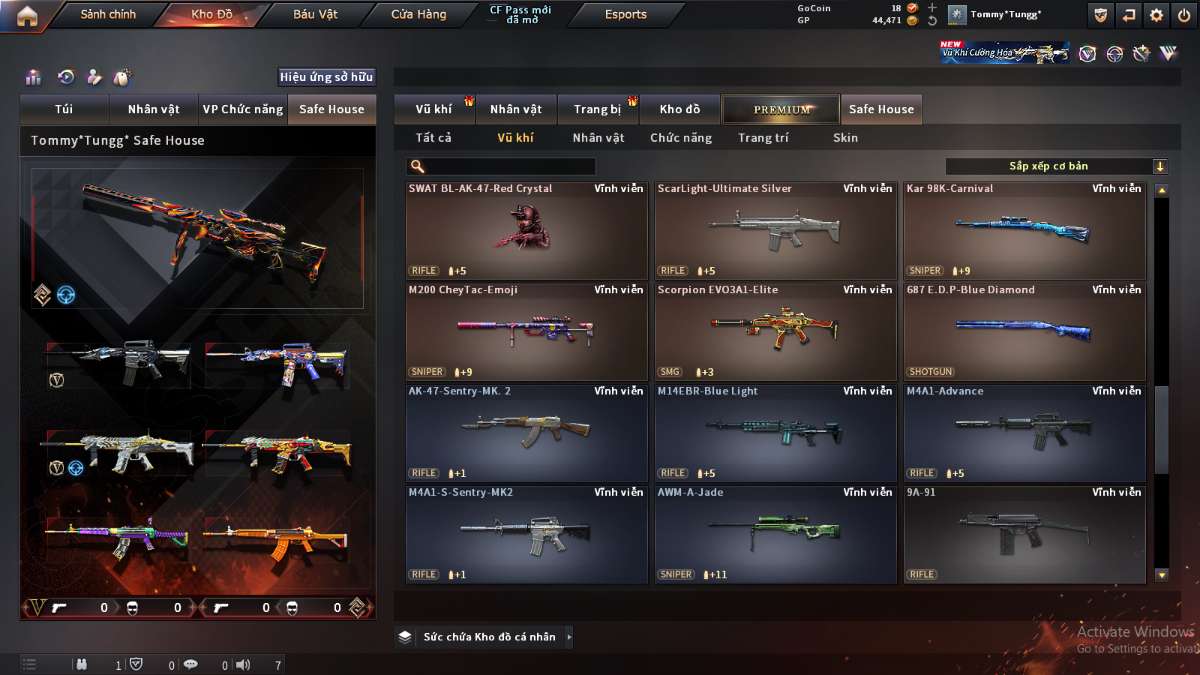 shop acc cf uy tin gia re